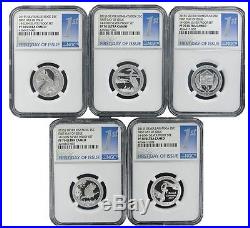 2015 S National Park Silver Quarter Set NGC PF70 Ultra Cameo 1st Day Issue