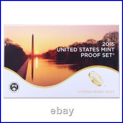 2015 S Proof Set 10 Pack Nice Original Boxes & COAs US Mint 140 Coin Lot