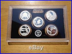 2015 S SILVER Proof America The Beautiful Quarter Set No Box or Coa