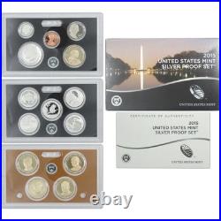 2015 Silver Proof Set U. S. Mint Original Government Packaging OGP COA