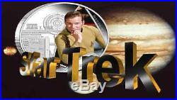 2015 Star Trek Proof Silver 2 Coin Set Signed By William Shatner NGC PF70UC ER