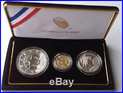 2015 US Marshal 3 Coin Proof Set Gold, Silver, Clad OGP&cert Sold out at Mint