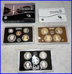 2015 United States Mint Silver Proof Set With Box And COA! On Sale, Free Ship