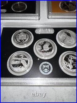 2015 United States Mint Silver Proof Set With Box And COA! On Sale, Free Ship