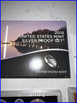2015 United States Mint Silver Proof Set With Box And COA! On Sale, Free Ship 2015 United States Mint Silver Proof Set With Box And COA! On Sale, Free Ship