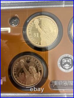 2015 United States Mint Silver Proof Set WithBox, COA