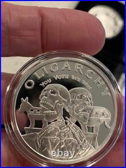 2016 1OZ Oligarchy Proof Set Silver Shield V1, V2, V3 Matching #118 Numbers