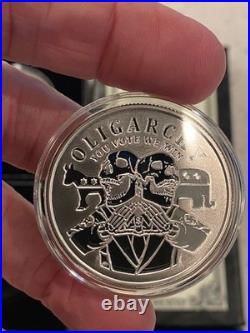 2016 1OZ Oligarchy Proof Set Silver Shield V1, V2, V3 Matching #118 Numbers