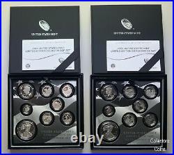 2016 & 2017 Limited Edition Silver Proof Sets in Original Government Packaging