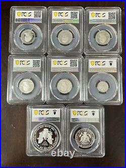 2016 LIMITED EDITION SILVER PROOF SET PCGS PR 69&70 $1, 50c, 10c With Secure +