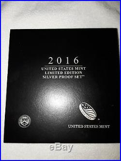 2016 Limited Edition Silver Proof 8 coin Set with COA and Box