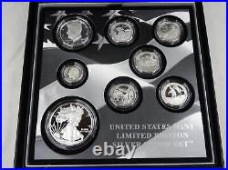 2016 Limited Edition Silver Proof Set US Mint 8 Coins OGP American Silver Eagle