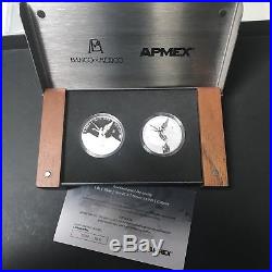 2016 Mexico 2-Coin Silver Libertad Proof/Reverse Proof Set With COA