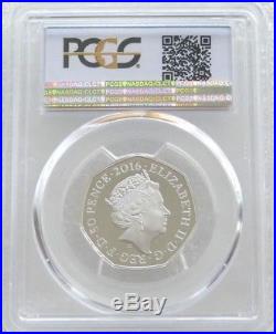 2016 Peter Rabbit 50p Fifty Pence Silver Proof Coin PCGS PR69 DCAM POP 22