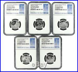 2016 S National Park Silver Quarter Set NGC PF70 Ultra Cameo 1st Day Issue