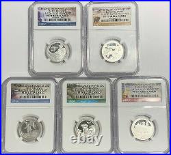 2016 S Proof Silver Quarter Set Ngc Pf70 Ultra Cameo Early Realease Atb National