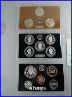 2016-S US Mint Silver Proof Set with COA & Box 13 Coins 90% United States