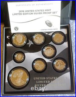 2016 S United States Mint Limited Edition Silver Proof Set
