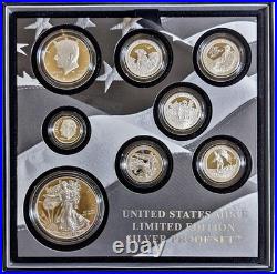 2016 U. S. Mint Limited Edition Silver Proof Set Box Slip Cover COA STOCK