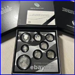 2016 US Mint Ltd Edition Silver Proof Set Silver Coins x8 OGP & COA (90596) 2016 US Mint Ltd Edition Silver Proof Set Silver Coins x8 OGP & COA (90596)