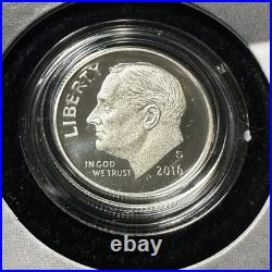 2016 US Mint Ltd Edition Silver Proof Set Silver Coins x8 OGP & COA (90596)