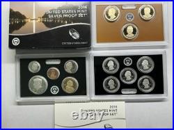 2016 US Mint Silver Proof Set withOGP and COA 13 Coins 080826 09ik