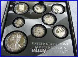 2016 United States Mint Limited Edition Silver Proof Set Complete Box NEW