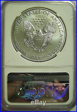 2016 W Burnished Silver Eagle ANNUAL DOLLAR SET $1 NGC MS 70 with OGP POP 166