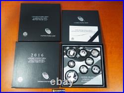 2016 W Proof Silver Eagle Limited Edition Proof Set 16rc In Ogp