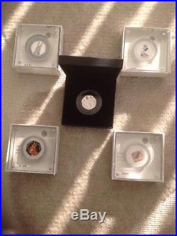 2016 full Set Beatrix Potter Peter Rabbit Silver Proof 50p Colour Coins