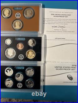 2016 united states mint clad & silver proof sets