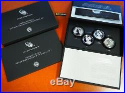 2017 American Liberty Proof Silver Medal 4 Coin Set 225th Anniversary W P S D