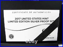 2017 Limited Edition Silver Proof Set OGP AL653