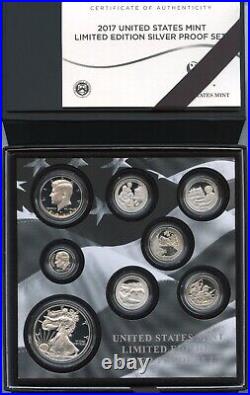 2017 Limited Edition Silver Proof Set US Mint Proof Silver Eagle JN610