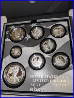 2017 S Proof Silver Eagle Limited Edition Proof Set In Ogp