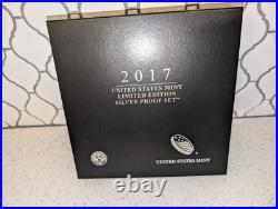 2017 S Proof Silver Eagle Limited Edition Proof Set In Ogp