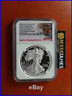 2017 S Proof Silver Eagle Ngc Pf70 Ultra Cam Er From Limited Edition Set Trolley