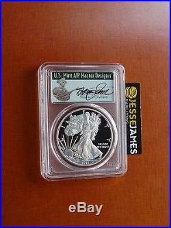 2017 S Proof Silver Eagle Pcgs Pr70 Dcam Cleveland Fdoi From Limited Edition Set