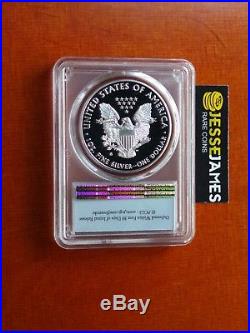 2017 S Proof Silver Eagle Pcgs Pr70 Dcam First Day Issue'limited Edition Set