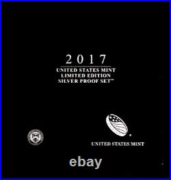2017 S U. S Mint Limited Edition Silver Proof 8 pc Set OGP COA