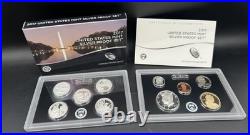 2017-S U. S. Mint Silver Proof Set WithCOA & OGP, 1.3375 troy OZ. 900 Fine Silver