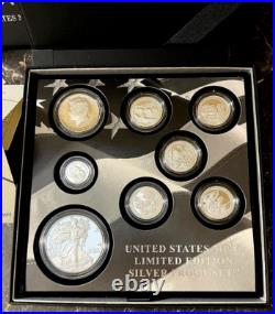 2017-S US Limited Edition Silver Proof Set 8 Coin Set Box & COA-(bin6100MB) 2017-S US Limited Edition Silver Proof Set 8 Coin Set Box & COA-(bin6100MB)
