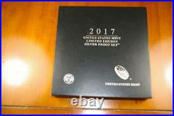 2017 S US MINT LIMITED EDITION SILVER PROOF SET With 50C NGC PF 69 (MISSING EAGLE)