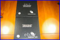2017 S US MINT LIMITED EDITION SILVER PROOF SET With 50C NGC PF 69 (MISSING EAGLE)