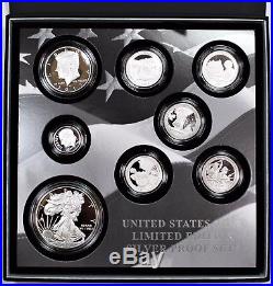 2017 S United States Mint Limited Edition 8pc Silver Proof Set withOGP