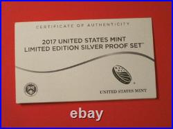 2017 U. S. Mint Limited Edition Silver Proof Set Proof Set 8 Coins with COA