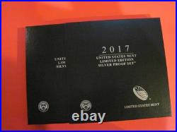 2017 U. S. Mint Limited Edition Silver Proof Set Proof Set 8 Coins with COA