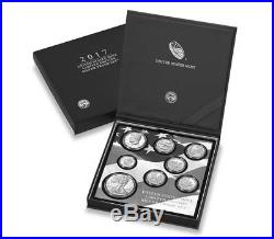 2017 US Mint Limited Edition Silver Proof 8 Beautiful Coins Set American Eagle