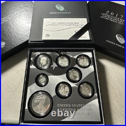 2017 US Mint Ltd Edition Silver Proof Set Silver Coins x8 OGP & COA (90598)