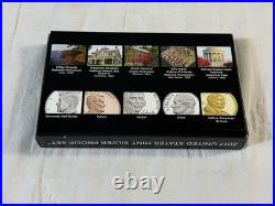 2017 US Mint Silver Proof Set Complete Box COA 90% Silver Coins S Mint